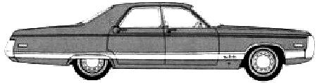小汽车 Chrysler New Yorker 4-Door Sedan 1971 