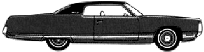 小汽车 Chrysler New Yorker Brougham 2-Door Hardtop 1972