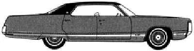 小汽车 Chrysler New Yorker Brougham 4-Door Hardtop 1972