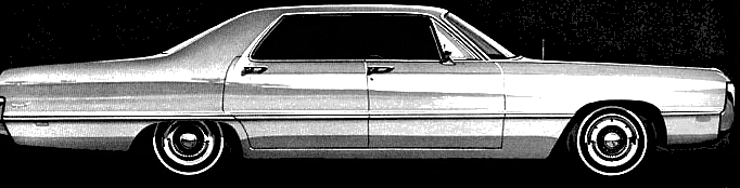 Automobilis Chrysler Newport 4-Door Hardtop 1969