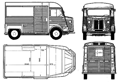 小汽车 Citroen 1000 Van 1974
