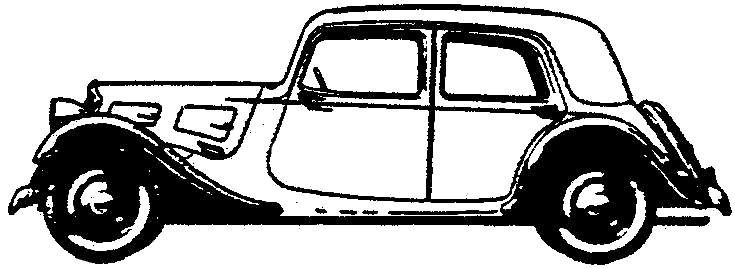 Karozza Citroen 11BL Traction Avant 1939