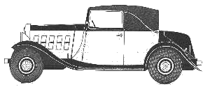 Cotxe Citroen 15 Cabriolet 