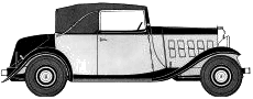 Karozza Citroen 15 CV Cabriolet 1933 