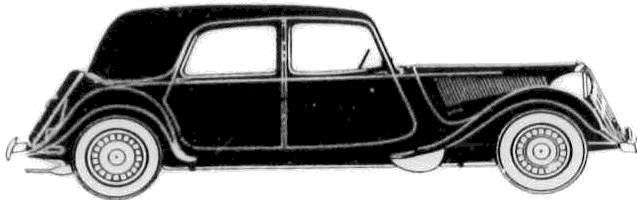 Car Citroen 15CV Traction Avant 1939 