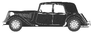 Car Citroen 15CV Traction Avant