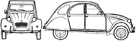 小汽車 Citroen 2CV 6 1971 