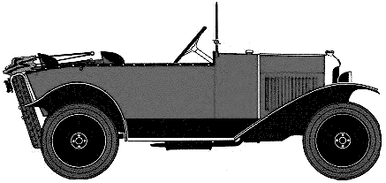 Cotxe Citroen 5CV Type C3 Torpedo 1925 
