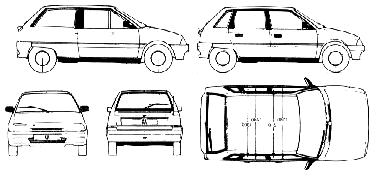 자동차 Citroen AX 1991 