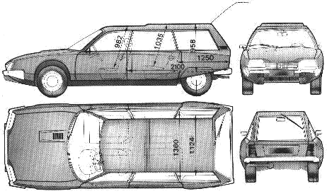 Mašīna Citroen CX Break 1976