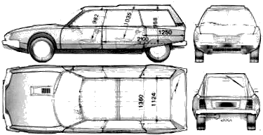 Cotxe Citroen CX Familiale 1977