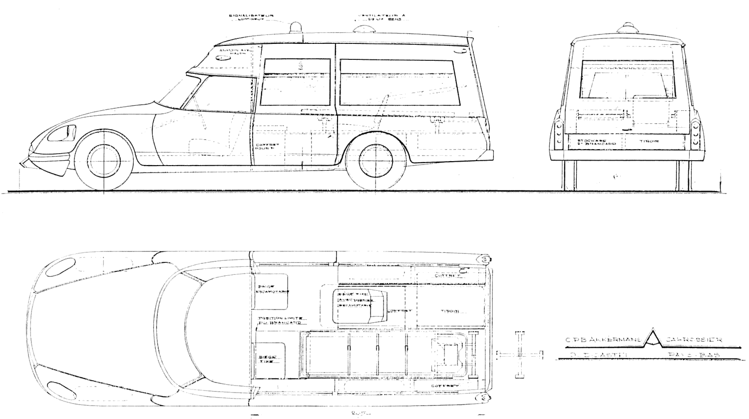 小汽車 Citroen DS Ambulance