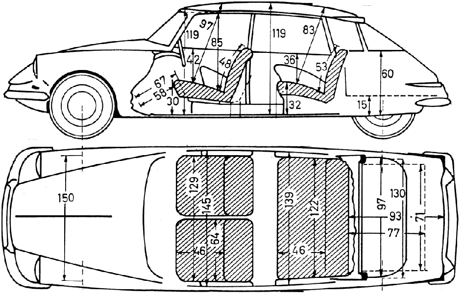 Cotxe Citroen DS 19