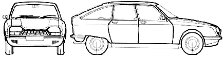 小汽車 Citroen GS Club 1971 