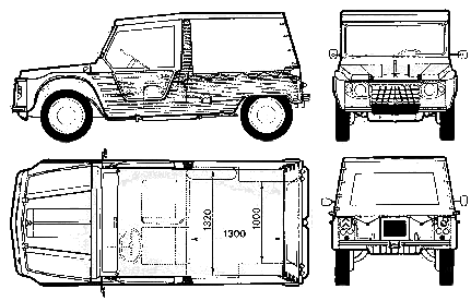 Auto Citroen Mehary 1974