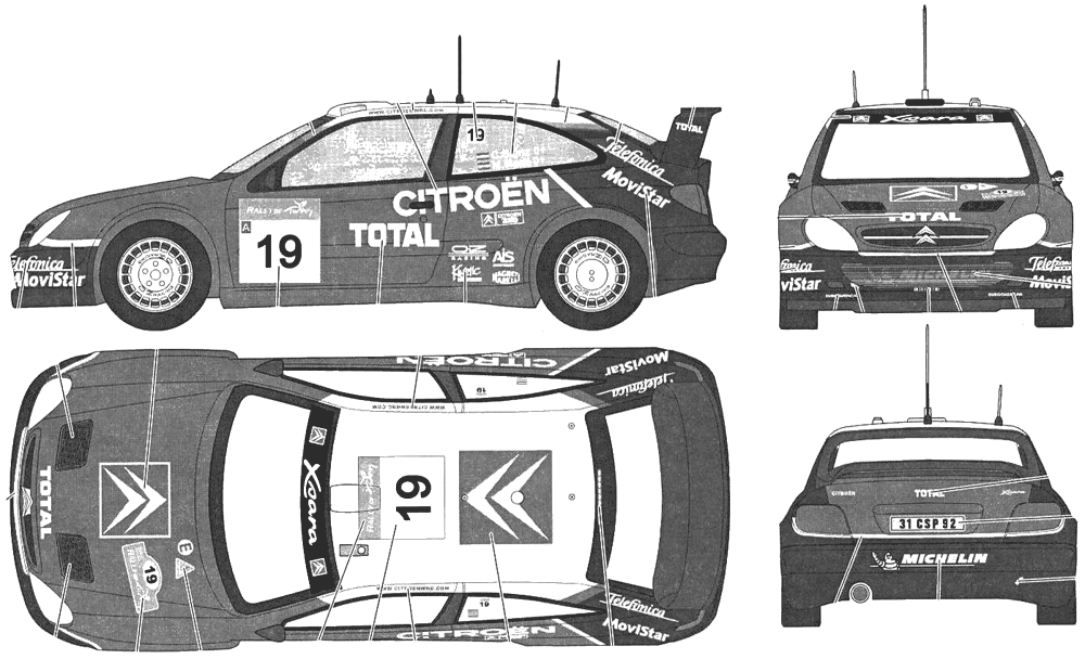 Auto Citroen Xsara WRC 2003