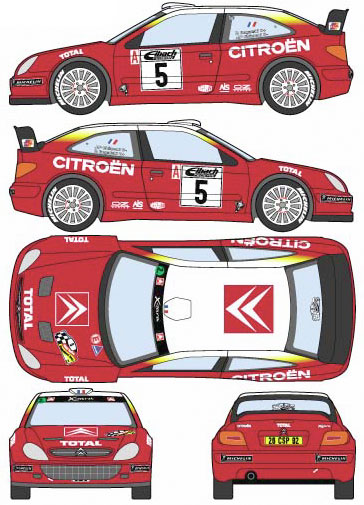 Karozza Citroen Xsara WRC 
