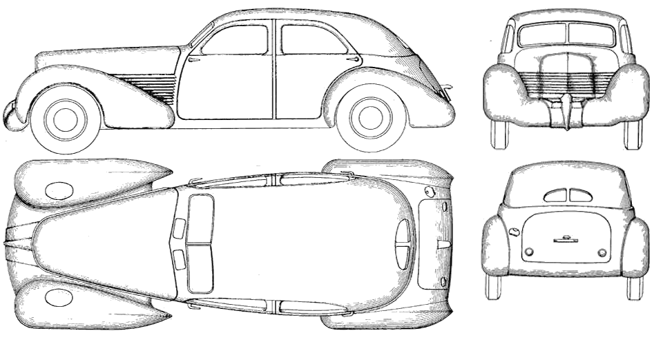 자동차 Cord 810 Sedan 1935