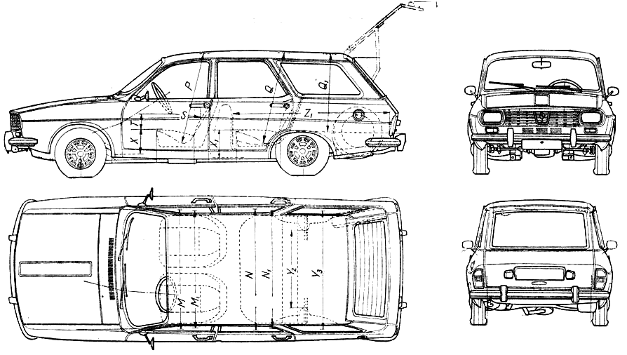 Auto Dacia 1300 Break Combi 