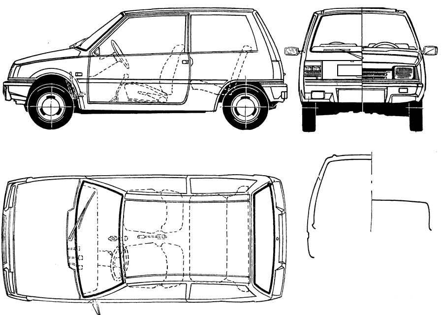 Karozza Dacia 500 Lastun 1986