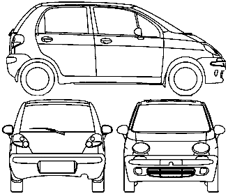 Automobilis Daewoo Matiz 2005