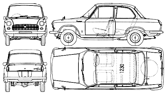 Auto Daihatsu Compagno 1965
