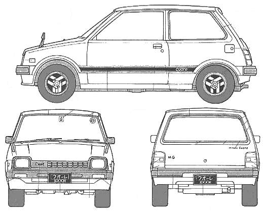 小汽车 Daihatsu Cuore 1981