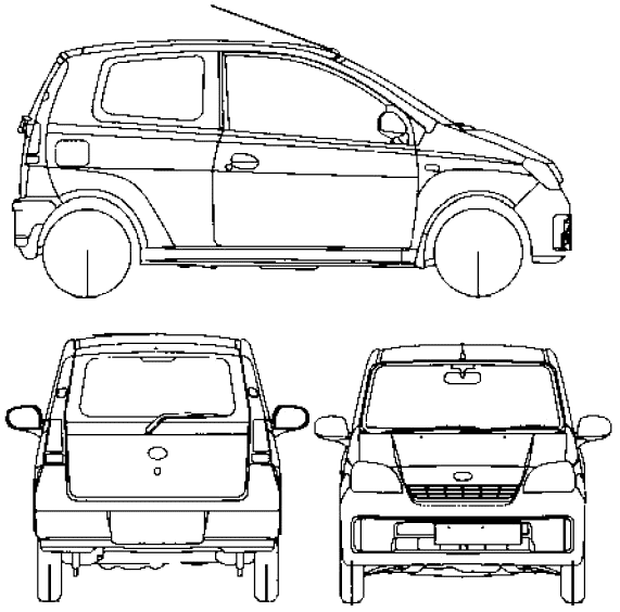 Auto Daihatsu Cuore 3-Door 2006