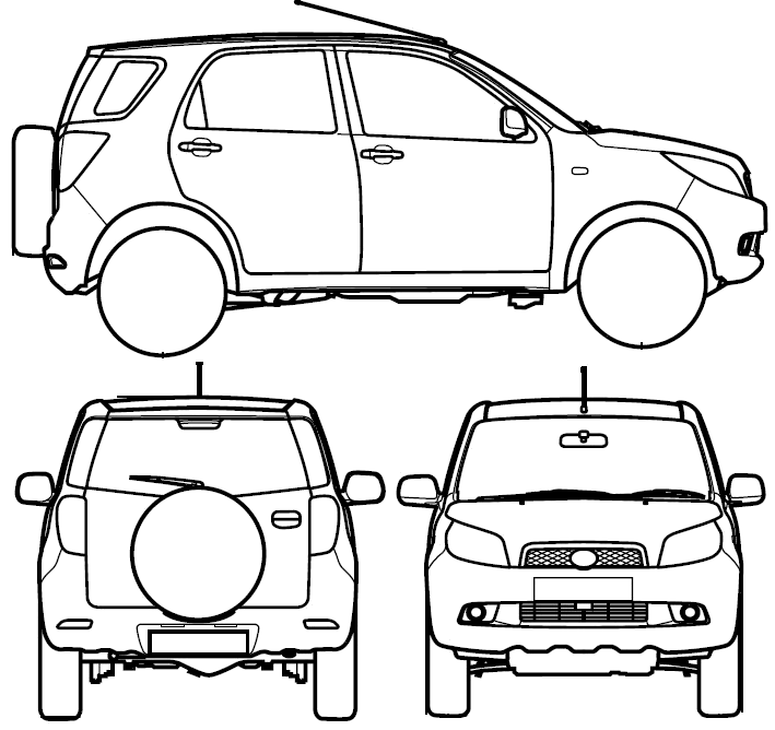 小汽車 Daihatsu Terios 2006