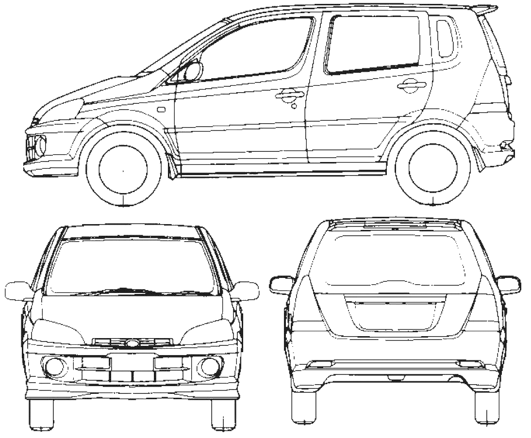 小汽車 Daihatsu YRV 2005