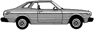 Car (photo sketch drawing-car scheme) Datsun Maxima 810 5-Door Wagon 1979