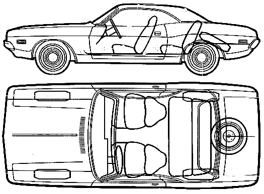 Mašīna Dodge Challenger 1972