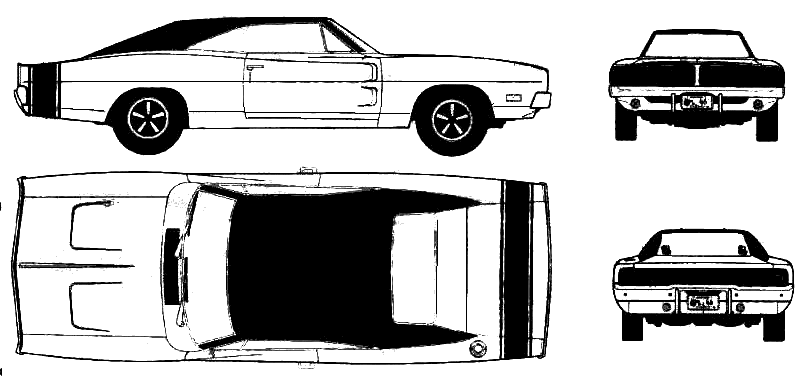 Cotxe Dodge Charger RT 1969 