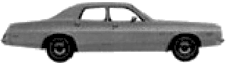Auto Dodge Coronet 4-Door Sedan 1975 