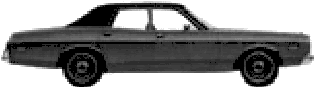 Karozza Dodge Coronet Brougham 4-Door Sedan 1975 