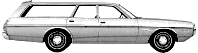 자동차 Dodge Coronet Custom Station Wagon 1972