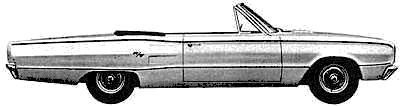 Karozza Dodge Coronet R-T Convertible 1967 
