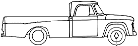 Karozza Dodge D-100 1964