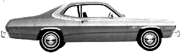 Cotxe Dodge Dart Sport Coupe 1975 