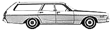 Auto Dodge Polara Station Wagon 1973
