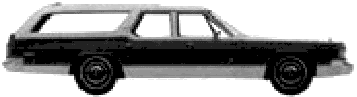 자동차 Dodge Royal Monaco Brougham Wagon 1975
