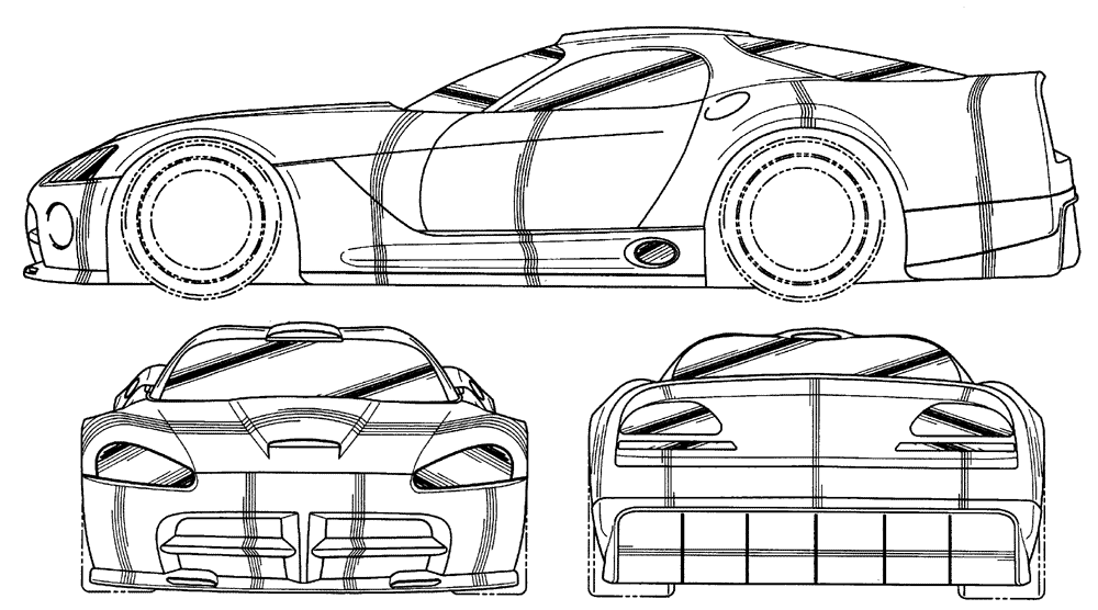 Karozza Dodge Viper GTS-R 2003