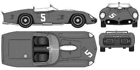 Automobilis Ferrari 250TRI 1961