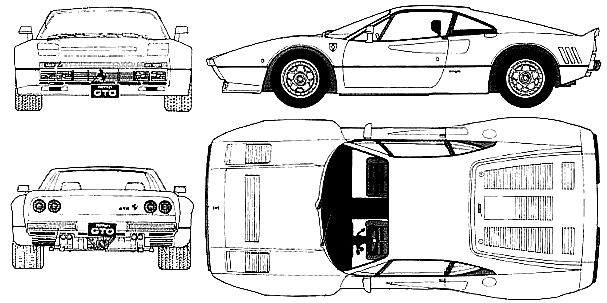 Cotxe Ferrari 288 GTO 1984