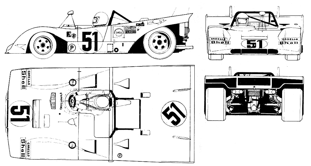 Cotxe Ferrari 312 B