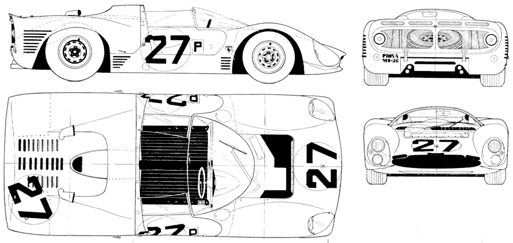 Automobilis Ferrari 330 P3