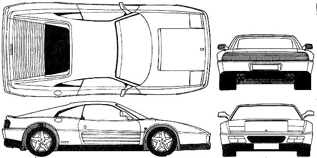 小汽车 Ferrari 348tb