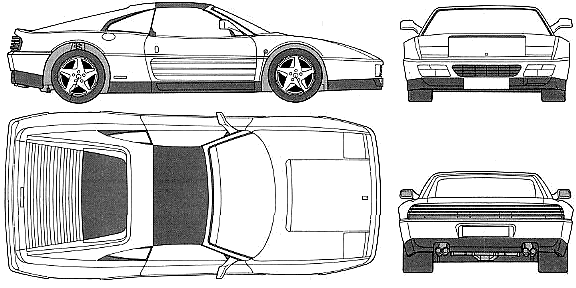 Automobilis Ferrari 348ts