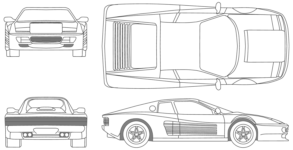 Automobilis Ferrari 512 TR