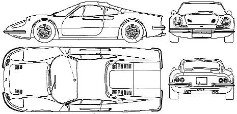 자동차 Ferrari Dino 246GT